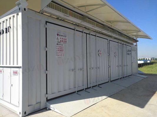 Veilige chemische opslagcontainer Q235B Tijdelijke opslagplaats