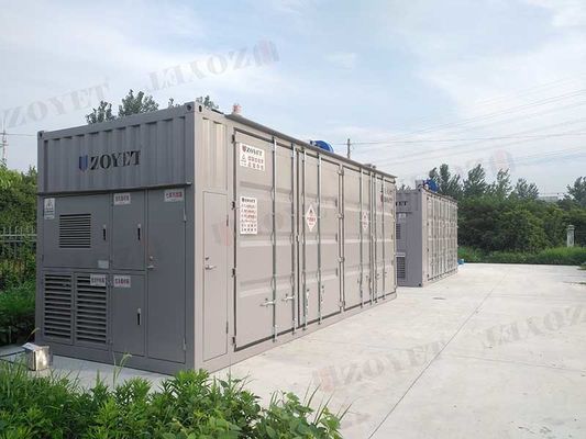 Leeg in een container geplaatste afvalwaterzuiveringsdoos