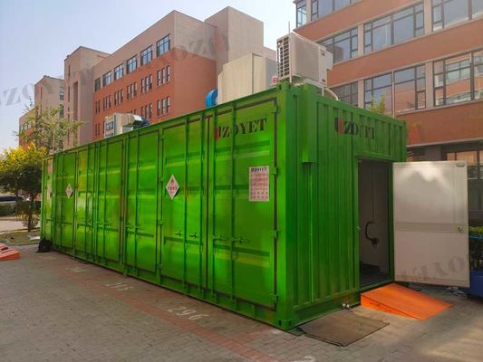 Lichtgewicht waterdichte corrosiebestendige buitenopslagcontainer voor gasflessen voor de bouw