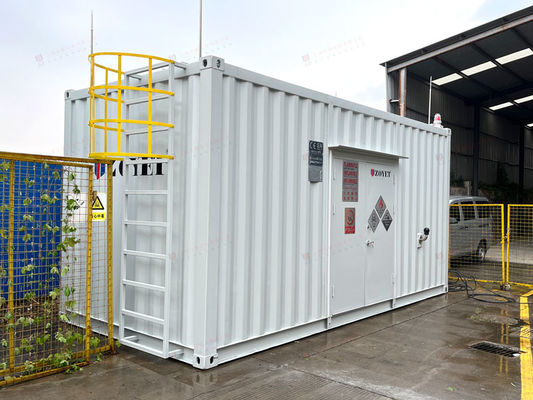 Container met geavanceerde apparatuur met aangepaste capaciteit en deuren