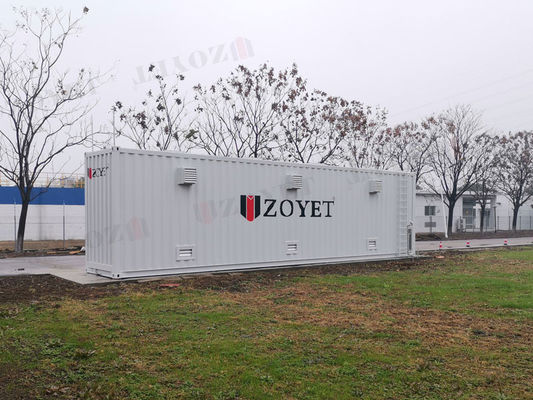 Robuuste explosieveilige buitencontainer voor gasopslag met externe monitoring voor bouwplaatsen