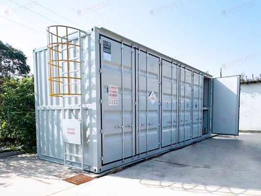 Iso-standaard 20 ft verwarmde bitumenopslagcontainer met elektrisch verwarmingssysteem